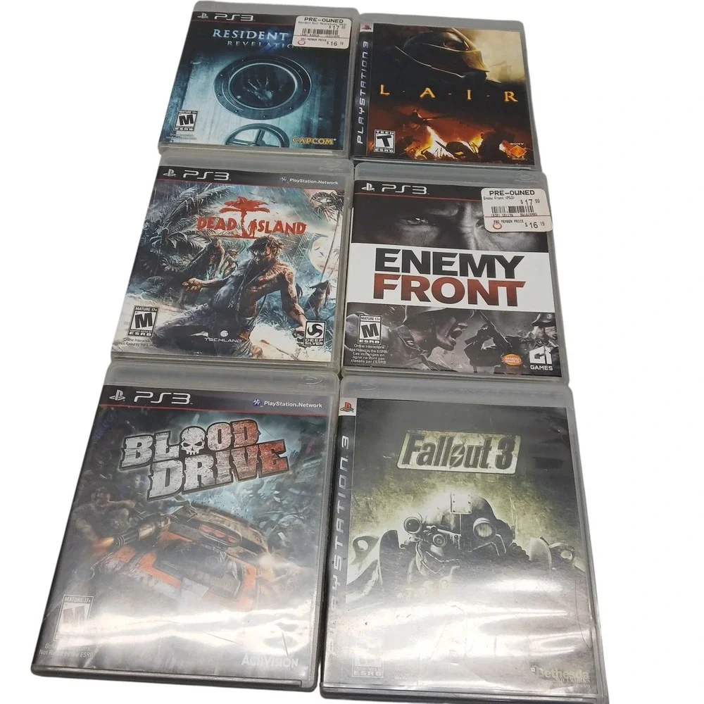 Lot 6 Games Sony PlayStation 3 Dead Island, Resident Evil: Revelations Plus More